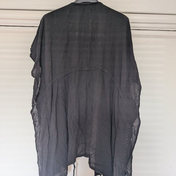 Elan Crochet Cover-Up Tunic, black, small - Picture 6 of 6